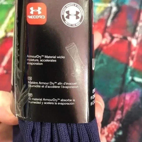 Under Armour brand UA performance 2 pack over the calf socks‎ navy - Picture 3 of 6
